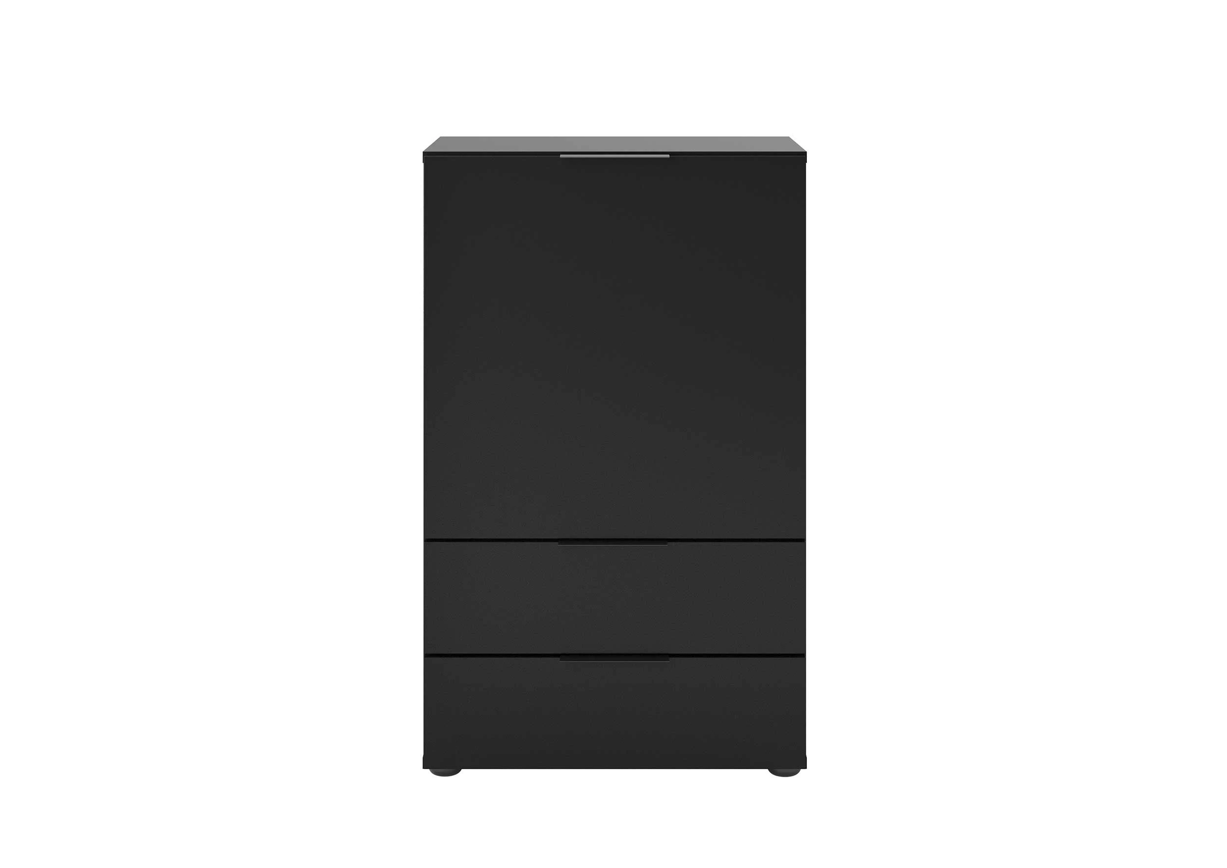 FMD Commode Damien 50cm Met Deur & 2 Lades - Zwart - Afbeelding 10