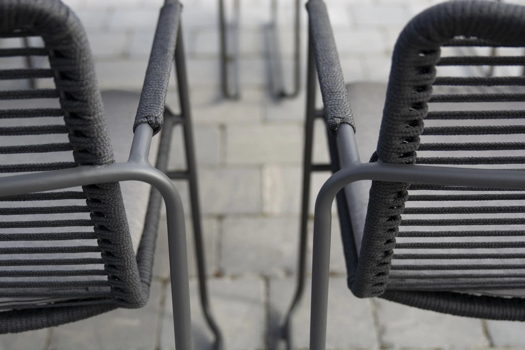 Tuinstoel Elmo Rvs Stapelbaar - Antraciet - Afbeelding 5