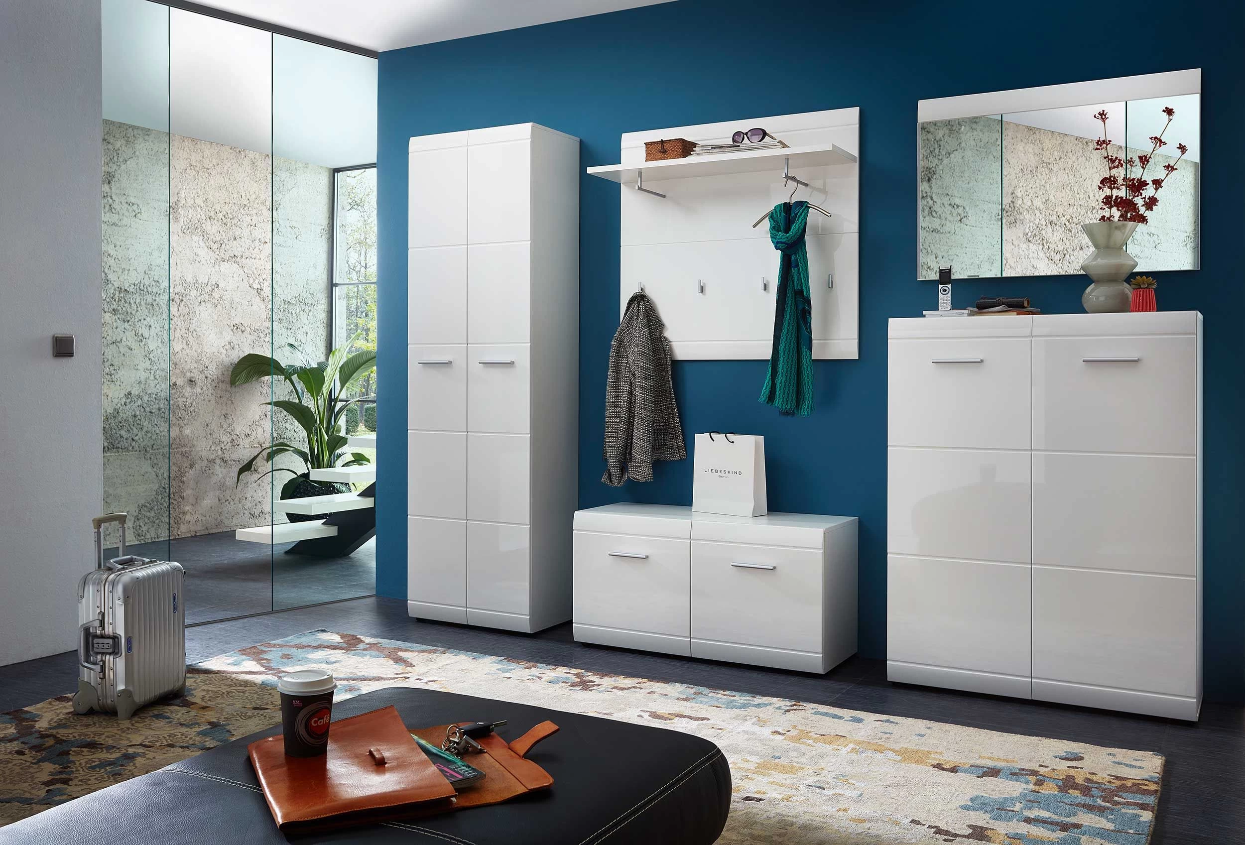 Schoenenkast Allan 96cm Met 2 Deuren - Wit - Afbeelding 5