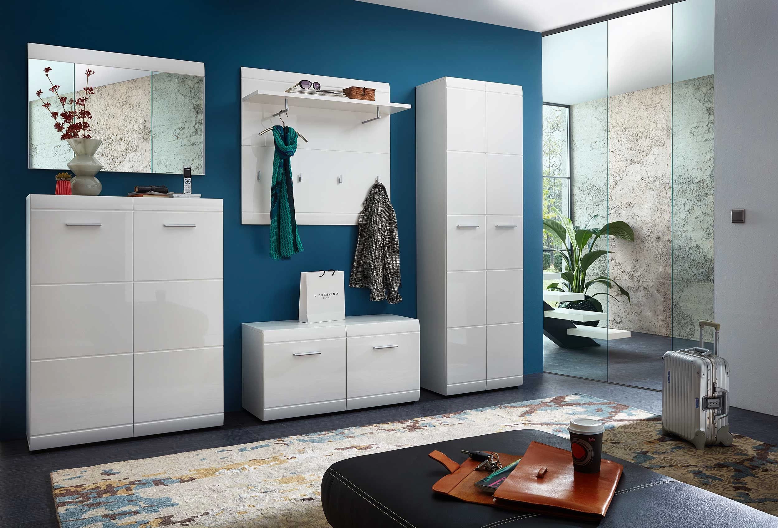 Schoenenkast Allan 96cm Met 2 Deuren - Wit - Afbeelding 4