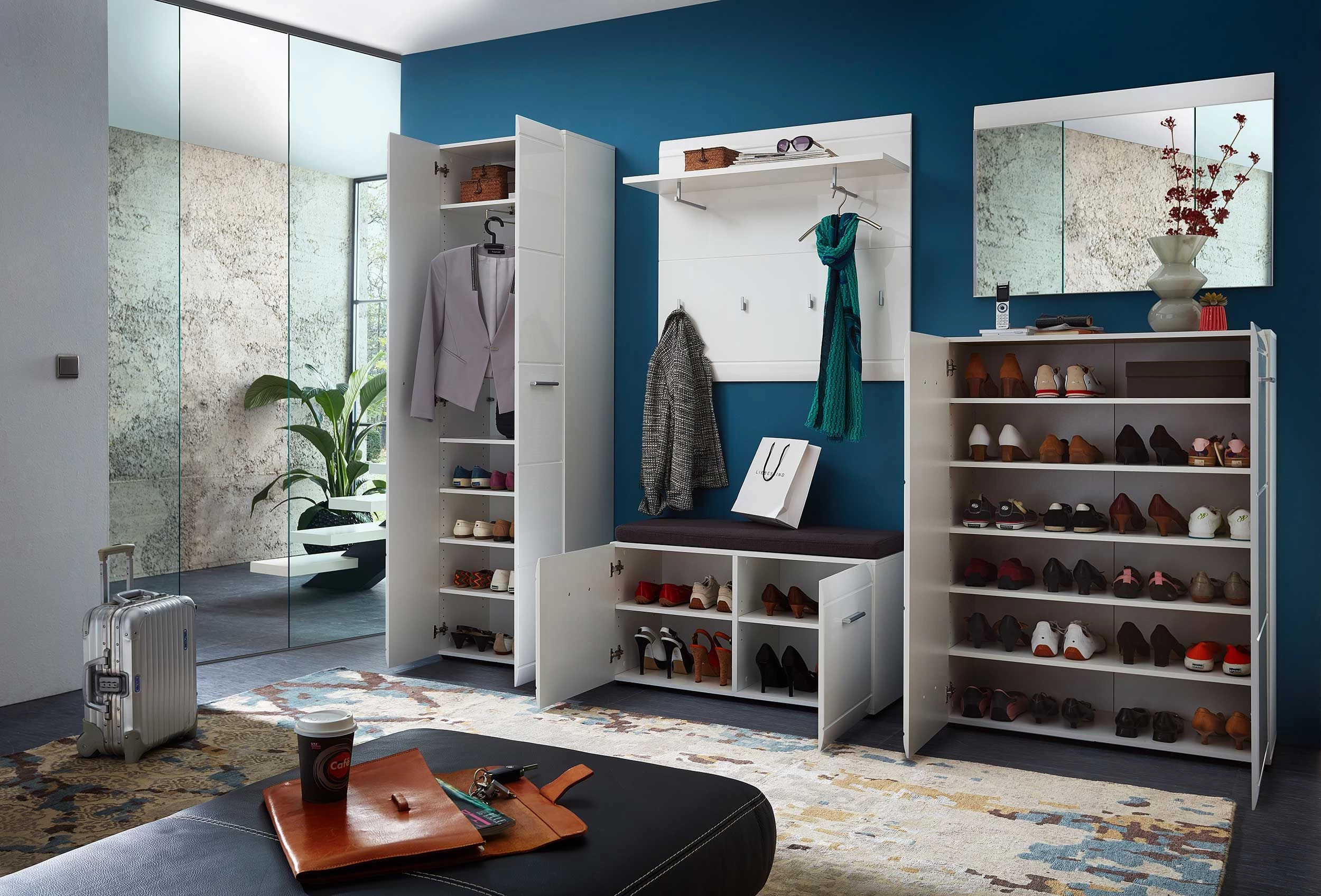 Garderobe Allan 59cm Met 2 Deuren - Wit - Afbeelding 3