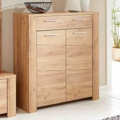 Schoenenkast Castor 96cm Met 2 Deuren & 1 Lade - Eik