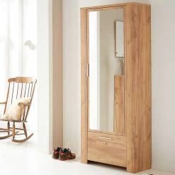 Garderobekast Castor 74cm Met 2 Deuren - Eik