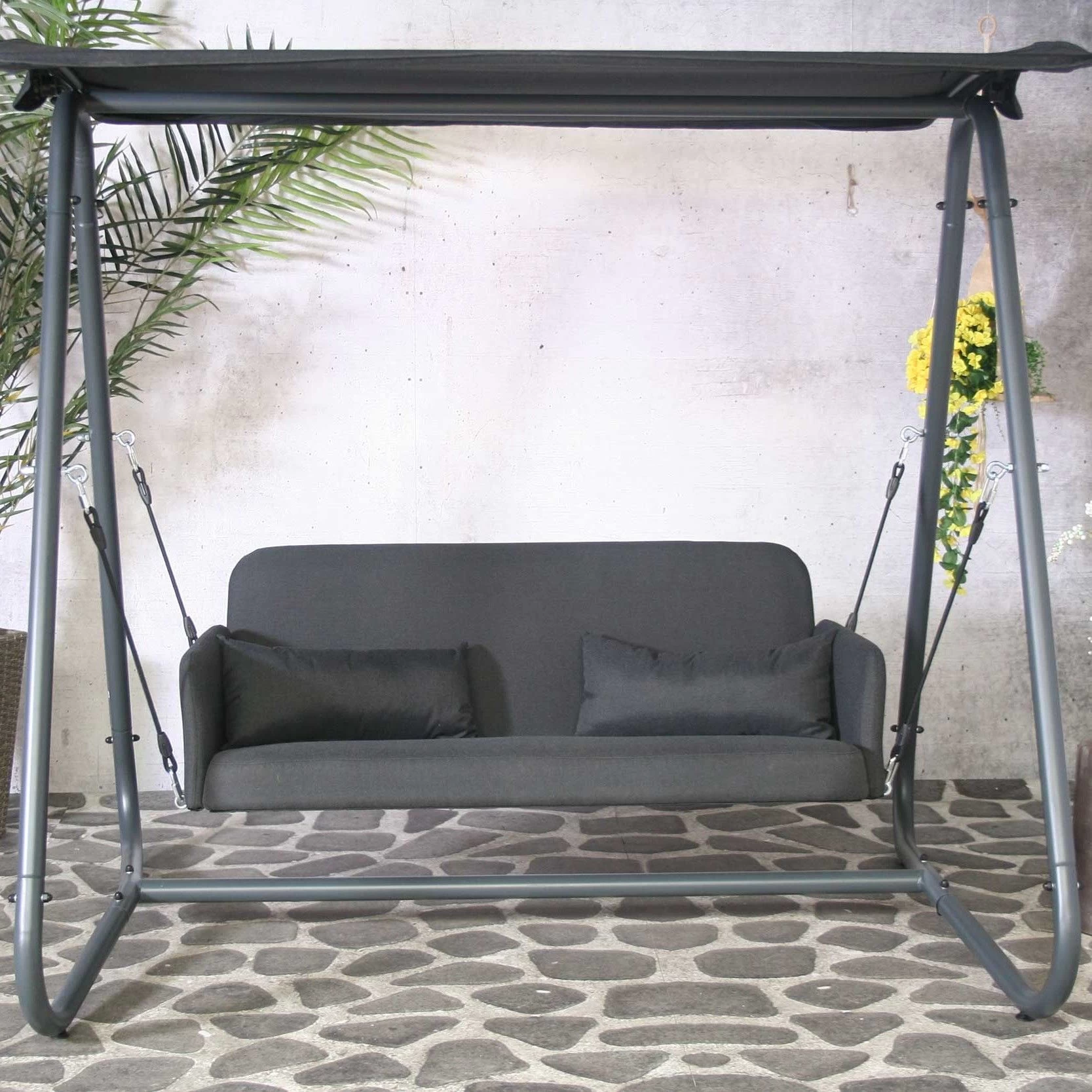 Schommelbank Haïti - Antraciet - Afbeelding 4