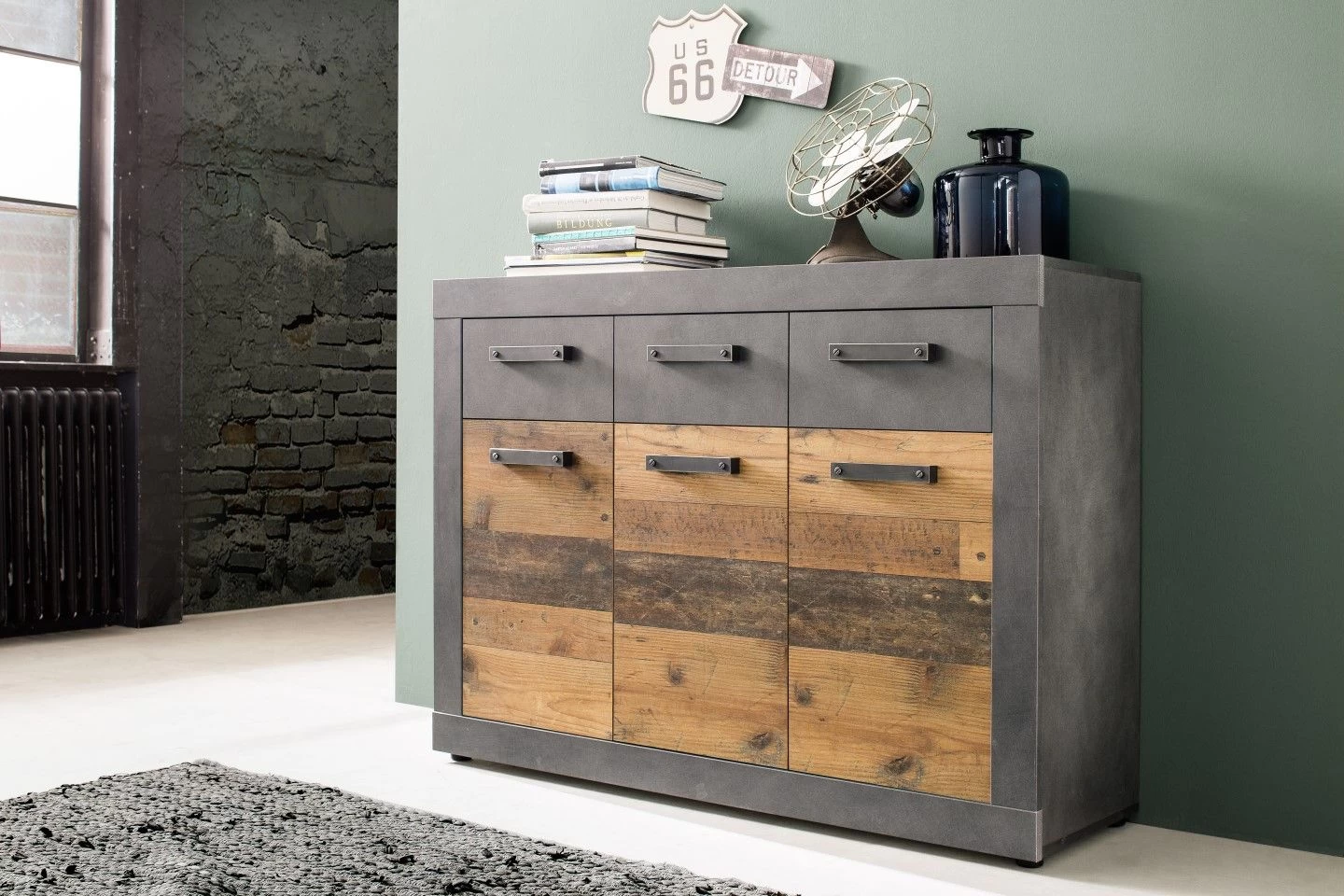 Dressoir Indy | 117 X 37 X 86 Cm | Old Wood-decor - Afbeelding 2