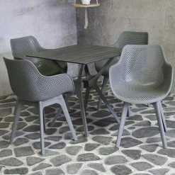 Tuintafel Jelle 80x80 - Grijs