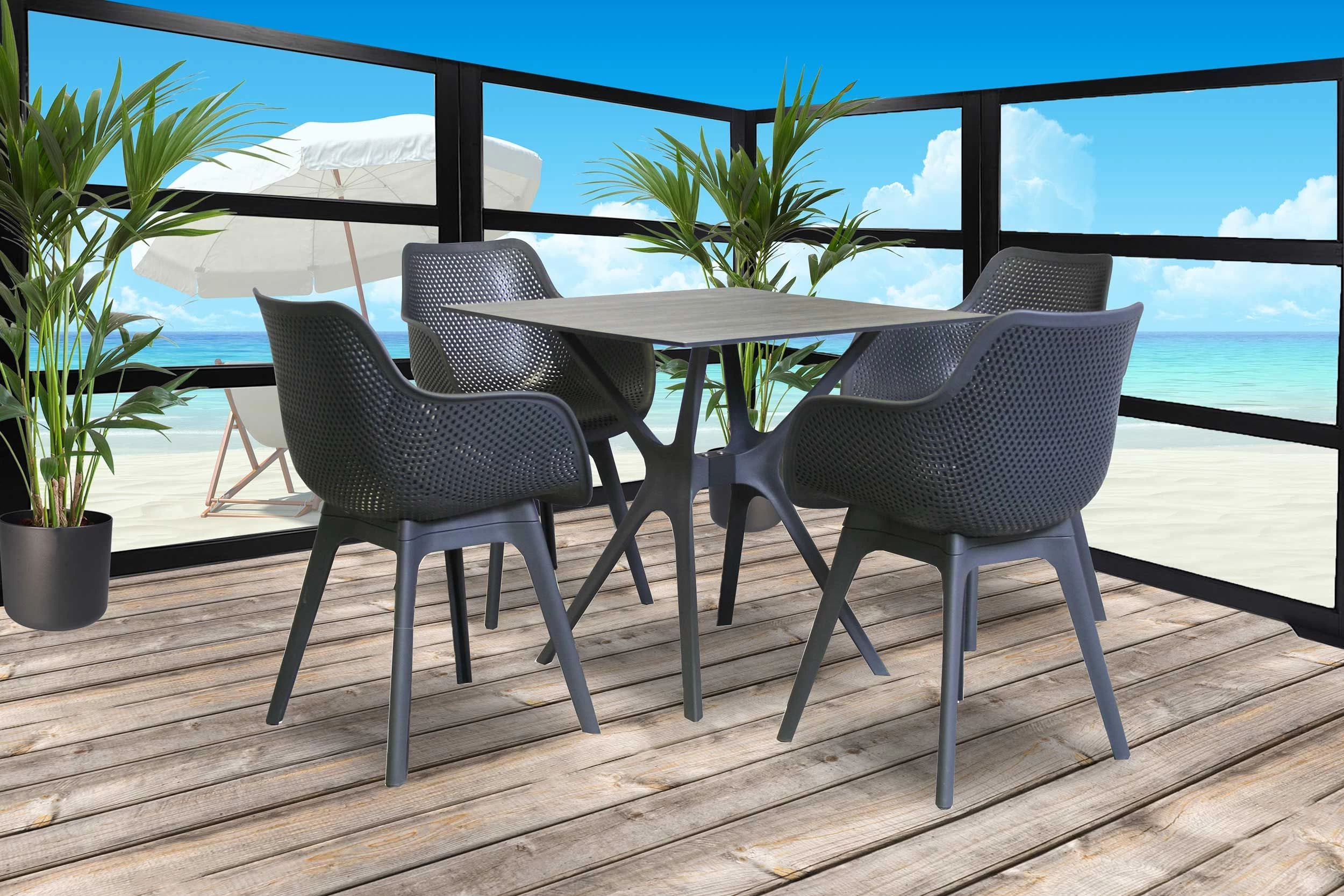 Tuinstoel Jelle - Antraciet - Afbeelding 5