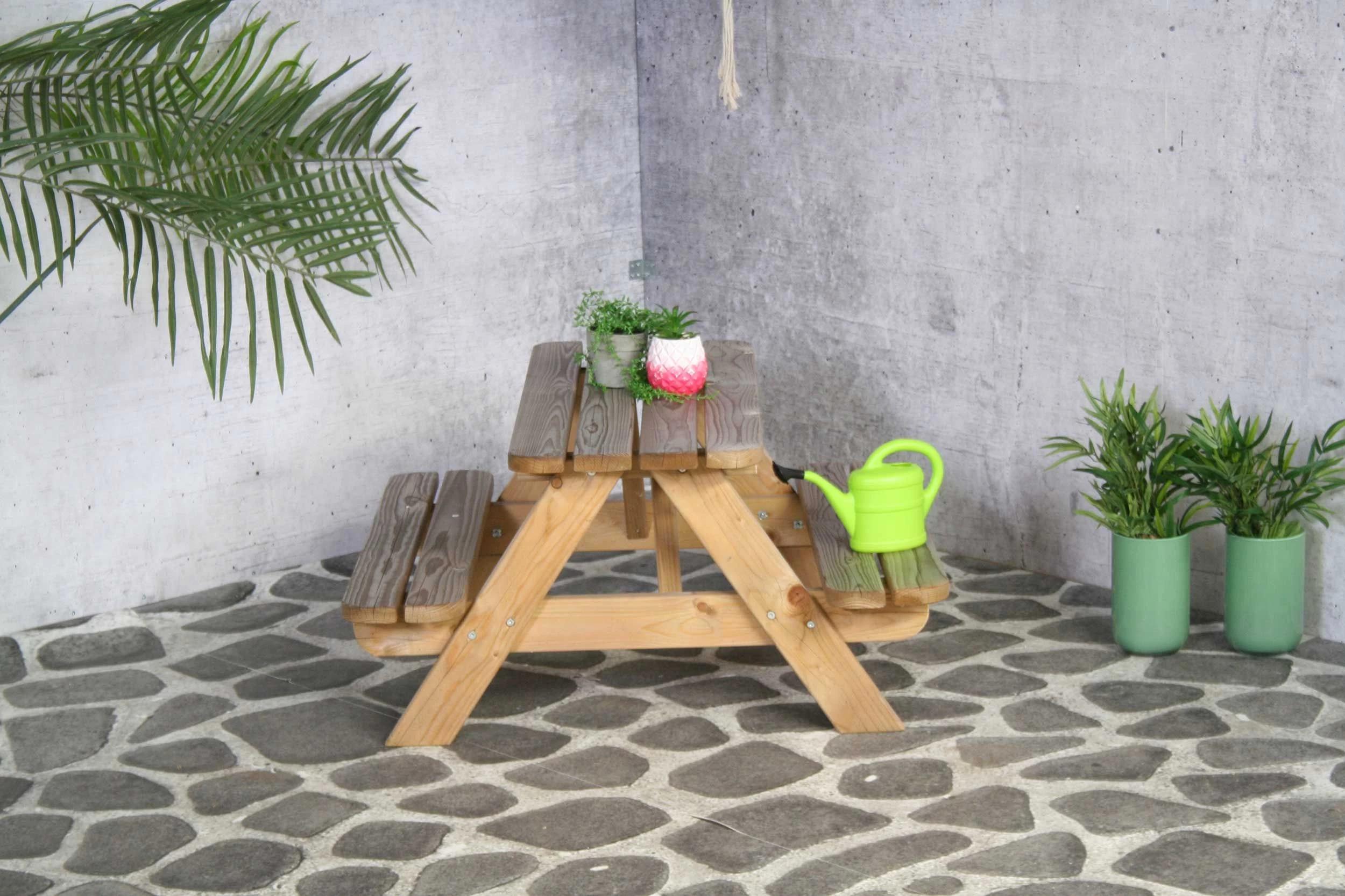 Kinder Picknicktafel – Naturel - Afbeelding 4