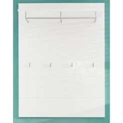 Garderobepaneel Amanda | 91 X 27 X 120 Cm | High Glossy White