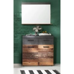 Commode En Spiegel | Indy-reeks | Old Wood-decor