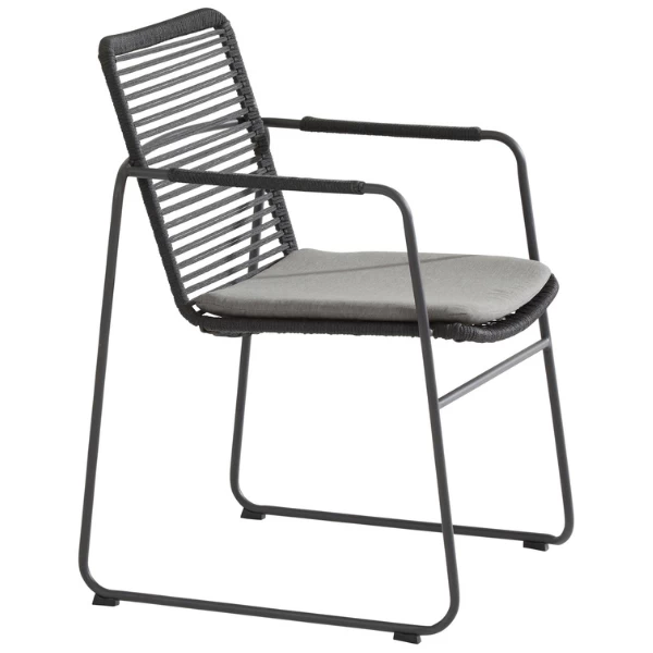 Tuinstoel Elmo Rvs Stapelbaar - Antraciet - Afbeelding 8