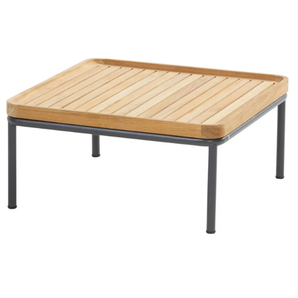 Salontafel Voor Buiten Figo 75x75cm - Teak/antraciet - Afbeelding 4