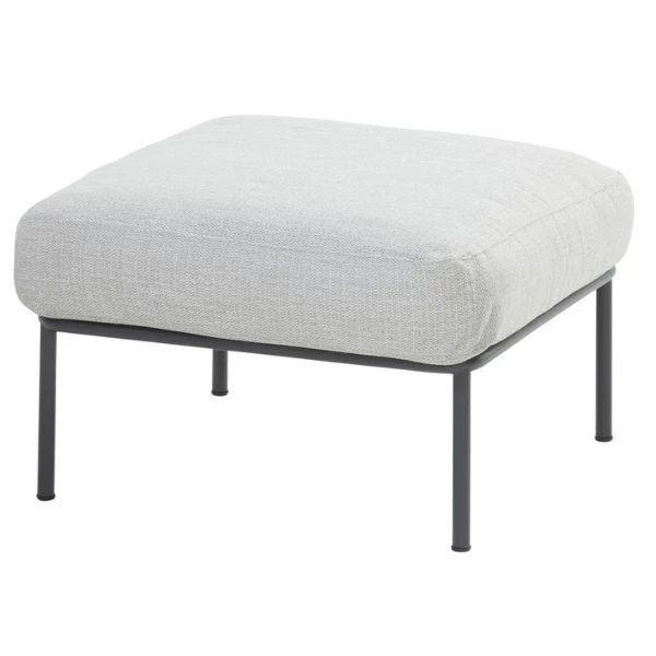 Voetbankje Figo 75x75cm - Grijs/antraciet - Afbeelding 2