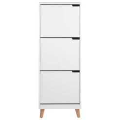 Schoenenkast Mistra 47cm, 3 Deuren - Wit