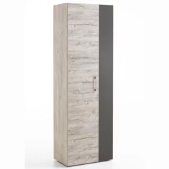 FMD Kleerkast Nala 60cm Met 2 Deuren - Grijze Eik
