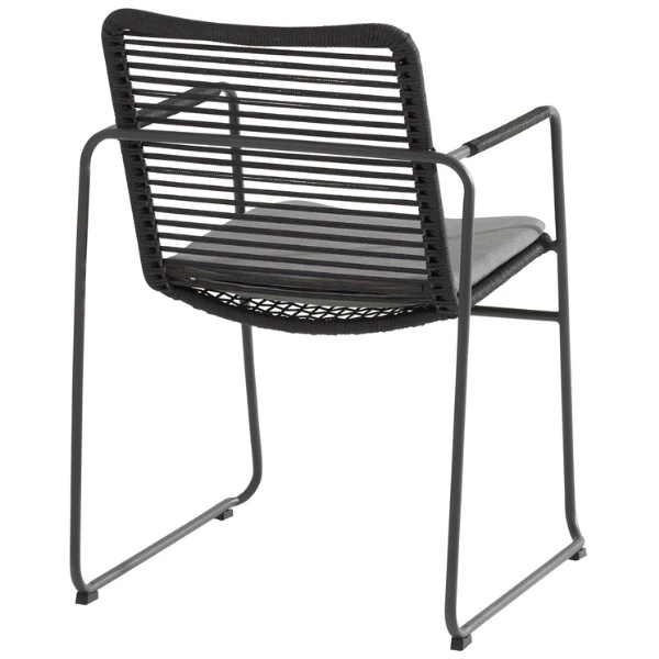 Tuinstoel Elmo Rvs Stapelbaar - Antraciet - Afbeelding 7