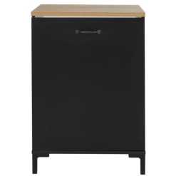 Onderkast Manno 60cm Met 1 Deur - Zwart/eik