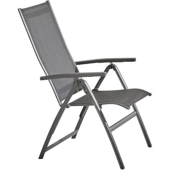 Tuinstoel Cady Aluminium Verstelbaar - Antraciet - Afbeelding 8