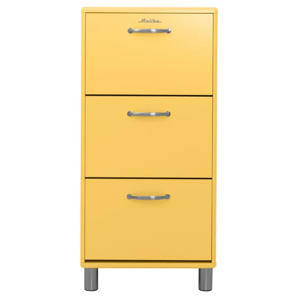Schoenenkast Malibu 121,5 Cm 3 Vakken - Geel