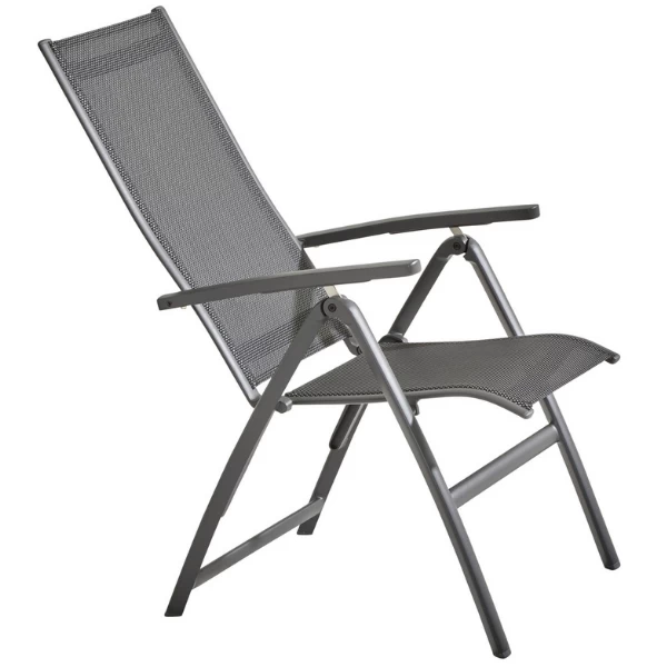Tuinstoel Cady Aluminium Verstelbaar - Antraciet - Afbeelding 9
