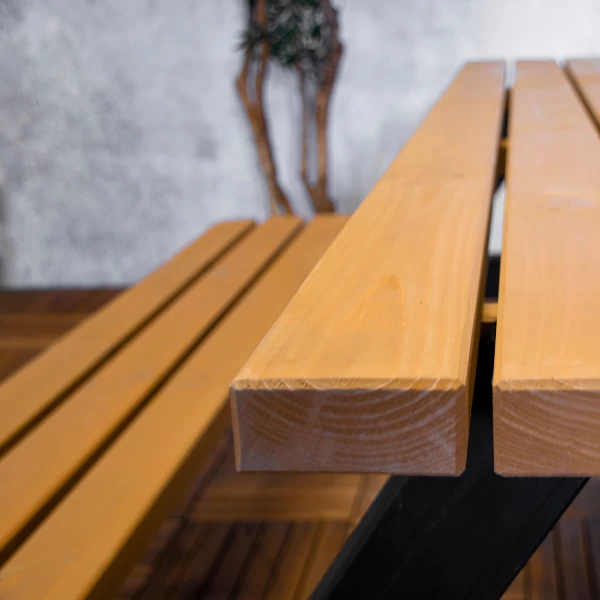 Picknicktafel Jacky Met Inklapbare Zittingen 180 Cm - Grenen/zwart - Afbeelding 2