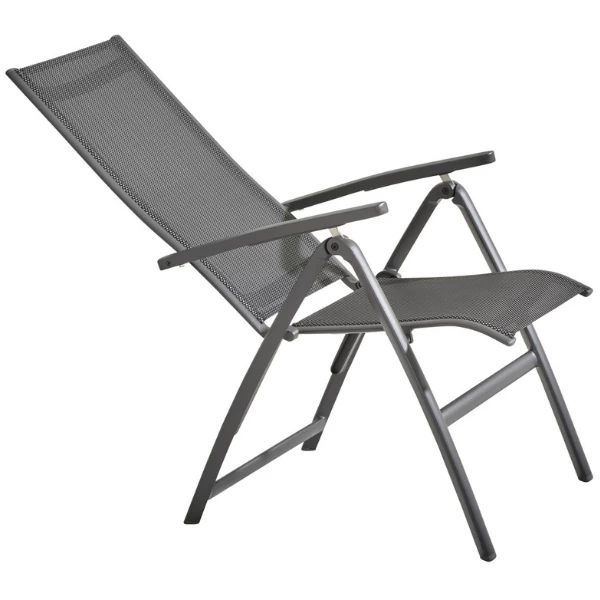 Tuinstoel Cady Aluminium Verstelbaar - Antraciet - Afbeelding 7