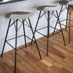 Barkruk Tory - Grijs