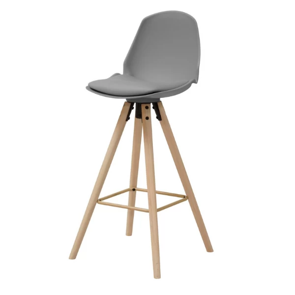 Barstoel Sammy - Grijs/beige - Afbeelding 4