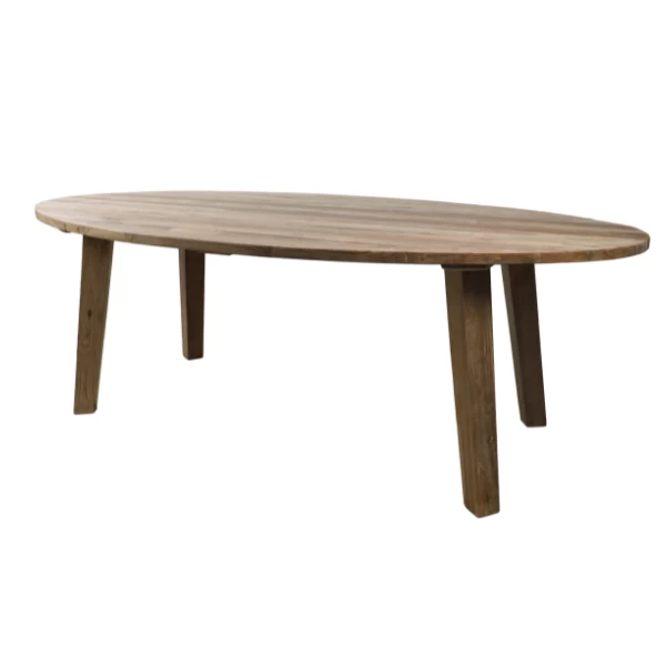 Tuintafel Firenze 220x110cm Teakhout - Naturel - Afbeelding 3