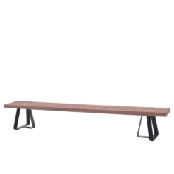 Tuinbank Margarite 300cm Teakhout En Ijzer - Naturel/zwart