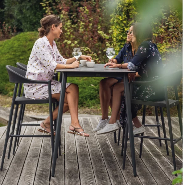 Bartafel Luz 80x150x107cm Aluminium En Keramiek - Antraciet - Afbeelding 3