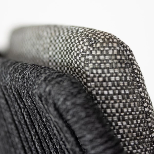 Loungestoel Met Voetbankje Priam Aluminium En Olefin - Antraciet - Afbeelding 3