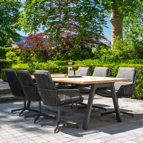 Tuinstoel Priam Aluminium En Olefin - Antraciet - Afbeelding 2