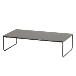 Salontafel Voor Buiten Dale 110x60cm Aluminium En Rvs - Antraciet