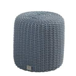 Poef Voor Buiten Macca 40cm Polypropyleen - Blauw