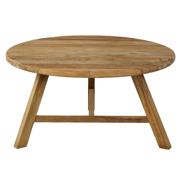 Bijzettafeltje Wyatt Ø80 Voor Buiten - Teak - Afbeelding 3