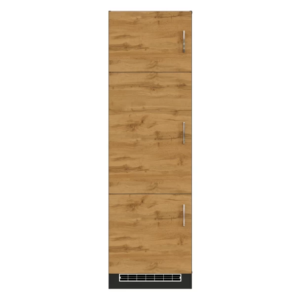 Keukenkast Voor Koelkast Sorrella 60cm 3 Deuren - Eik/grafiet - Afbeelding 7