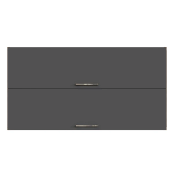 Keukenhangkast Sorrella 110cm Met 2 Opklapdeuren - Antraciet/eik - Afbeelding 8