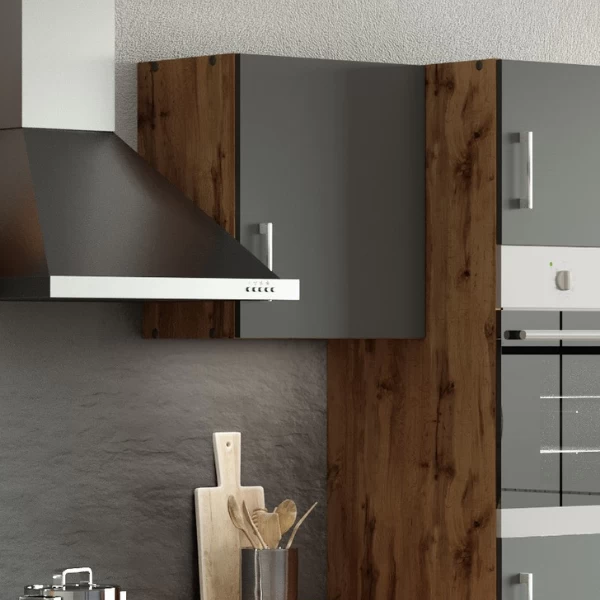 Keukenhangkast Sorrella 50cm 1 Deur - Antraciet/eik - Afbeelding 5