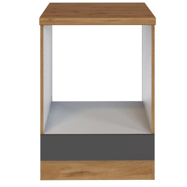 Onderkast Sorrella 60cm Voor Oven En Kookplaat - Antraciet/eik - Afbeelding 6