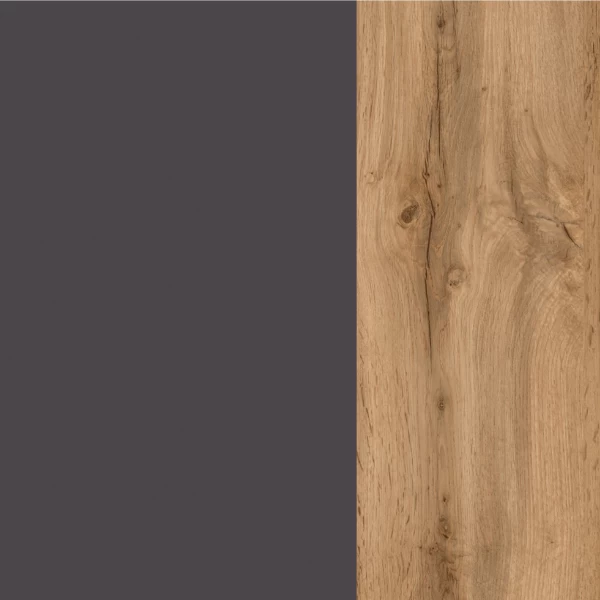 Onderkast Sorrella 60cm Voor Oven En Kookplaat - Antraciet/eik - Afbeelding 5