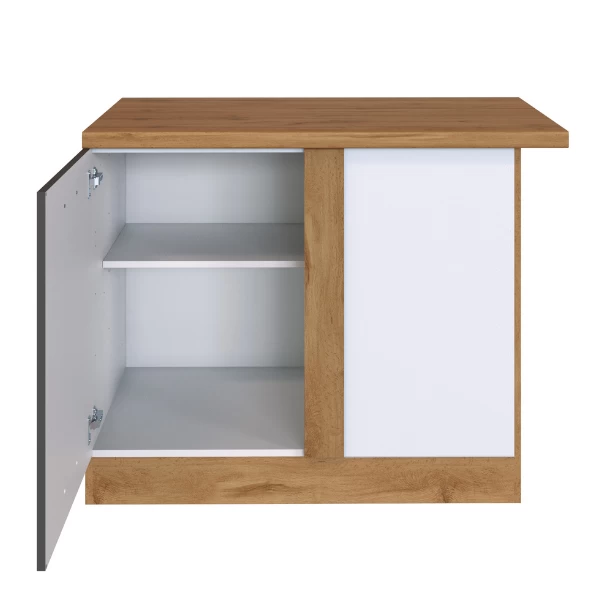 Hoekkast Sorrella 110cm 1 Deur - Antraciet/eik - Afbeelding 7