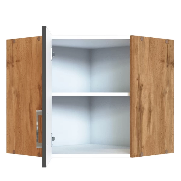 Hoekkast Sorrella 60cm 1 Deur - Antraciet/eik - Afbeelding 6