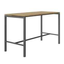 Bartafel Planto 180x80 - Antraciet/eik