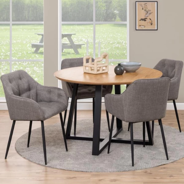 Armstoel Brooke - Lichtgrijs - Afbeelding 2