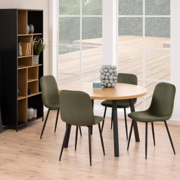 Eetkamerstoel Delmy - Olijfgroen - Afbeelding 2