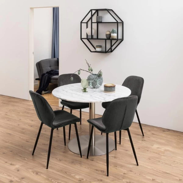 Eetkamerstoel Femke - Antraciet - Afbeelding 2