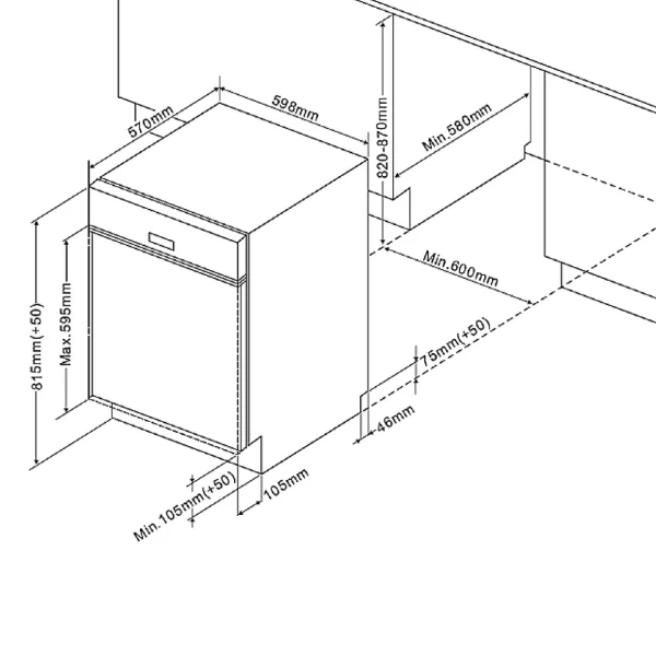 Keukenset Mailand | Toestellen Niet Inbegrepen | High Glossy White - Afbeelding 8