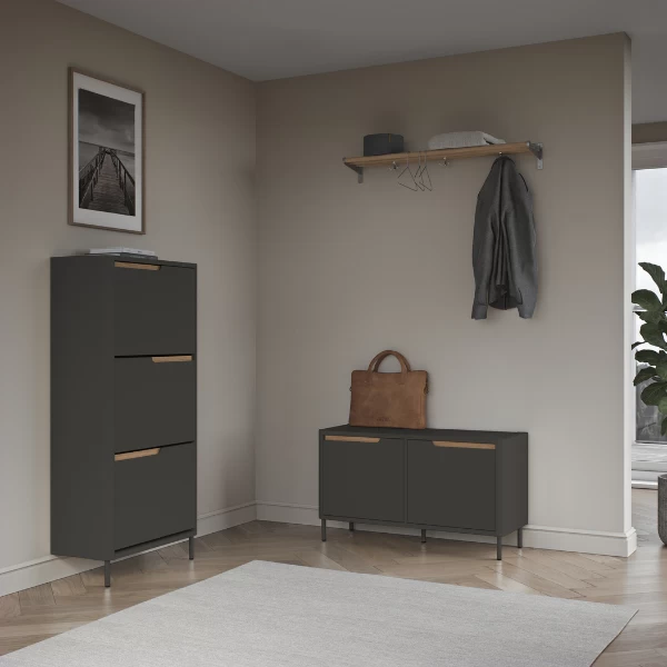 Bankje Switch 2 Deuren - Antraciet - Afbeelding 4