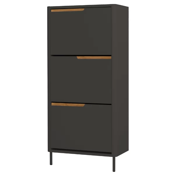 Schoenenkast Switch 131 Cm 3 Vakken - Antraciet - Afbeelding 6